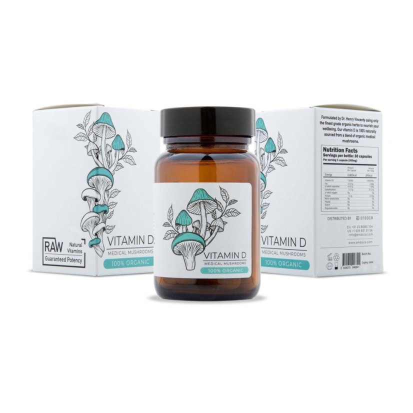 Endoca Luomu D-vitamiini, 60 kapselia