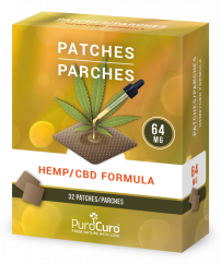 PuroCuro 64 mg Hampun CBD Formula -laastarit, 32 kpl, 2048 mg
