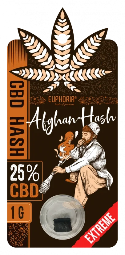 Euphoria CBD Hash afgaani 25% CBD 1 g