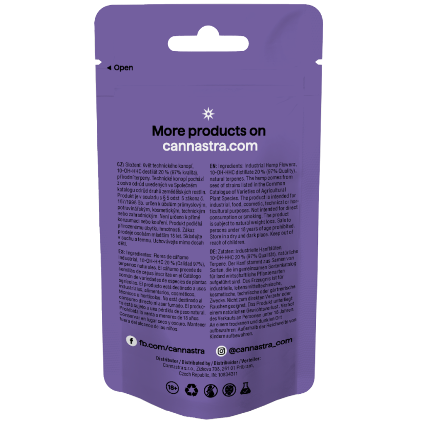 Cannastra 10-OH-HHC Flower Robot Dreams 97 % kvalita, 1 g - 100 g