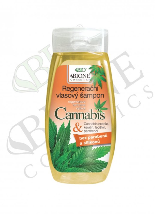 Bione Shampoing nourrissant régénérant au cannabis, 260 ml