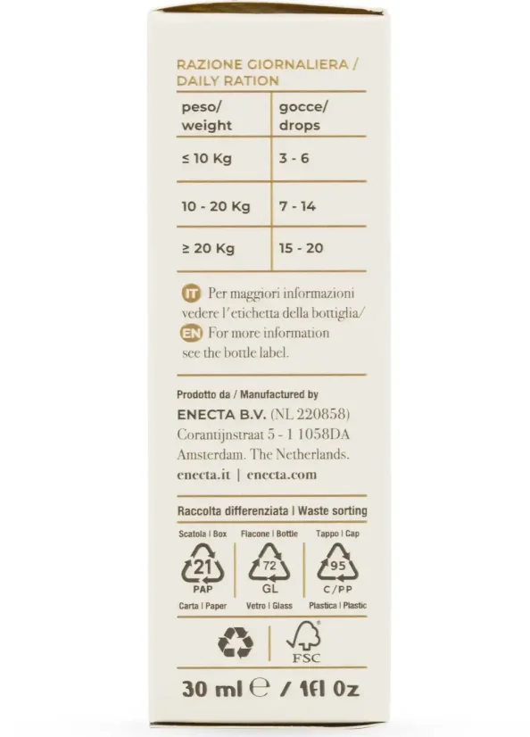 Enecta CBD-öljy lemmikkieläimille 5%, 1500 mg, 30 ml
