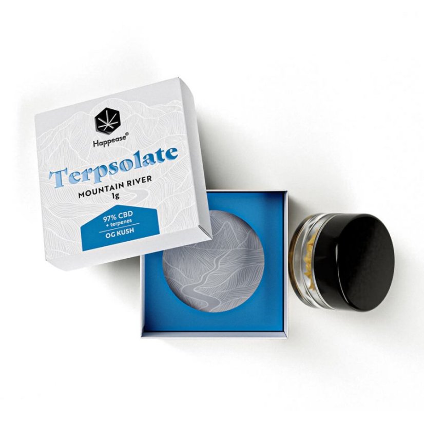 Happease - Extrakt Mountain River Terpsolát, 97% CBD, 1 g