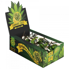 Caramelos energéticos de cannabis Skunk – Caja de presentación (70 caramelos), 1260 g