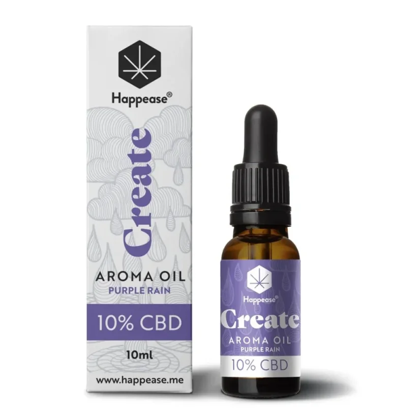Happease Create CBD Oil Purple Rain, 10 % CBD, 1000 mg, 10 ml