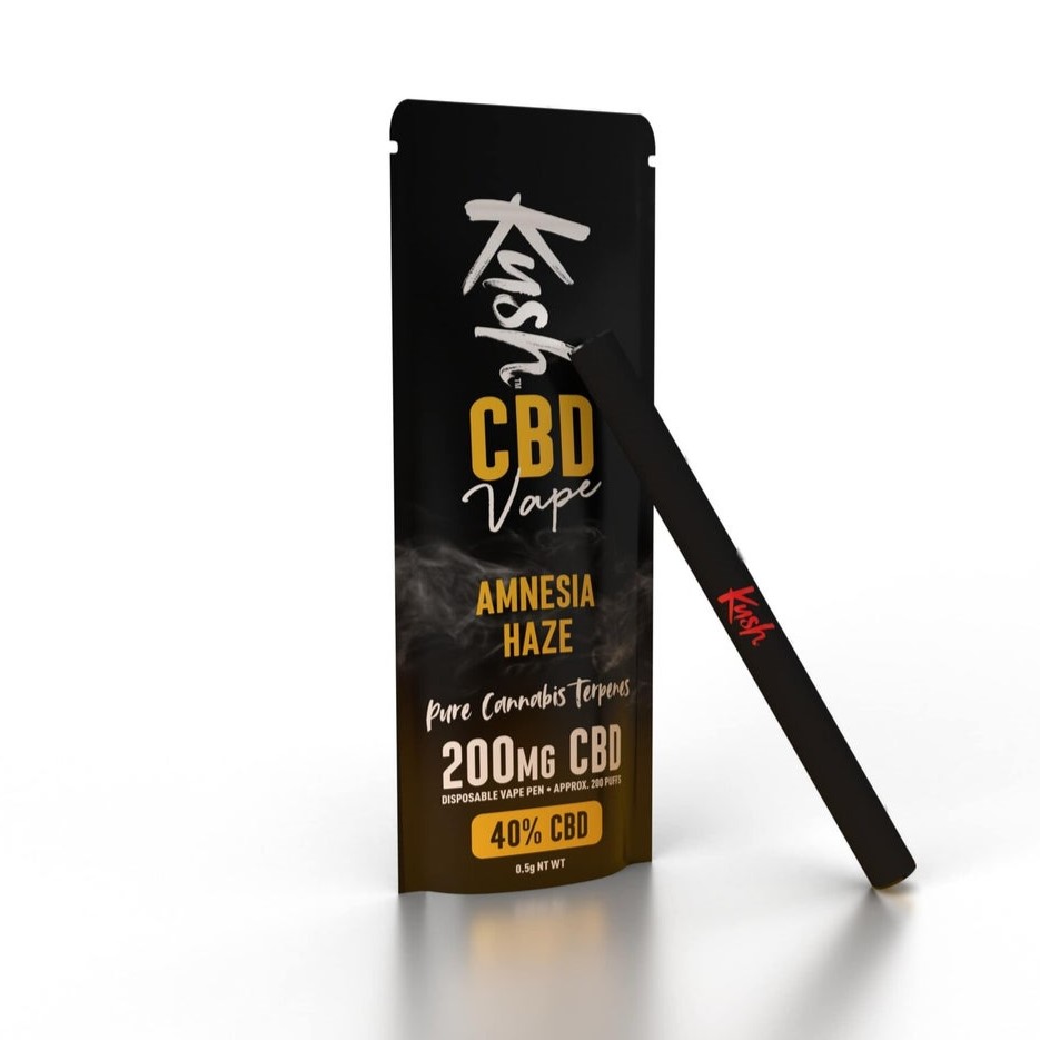 クッシュ ベイプ CBD ベイプ ペン アムネシア ヘイズ、200 mg CBD