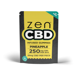 ZEN CBD Gummies - ananas, 250 mg, 10 kpl