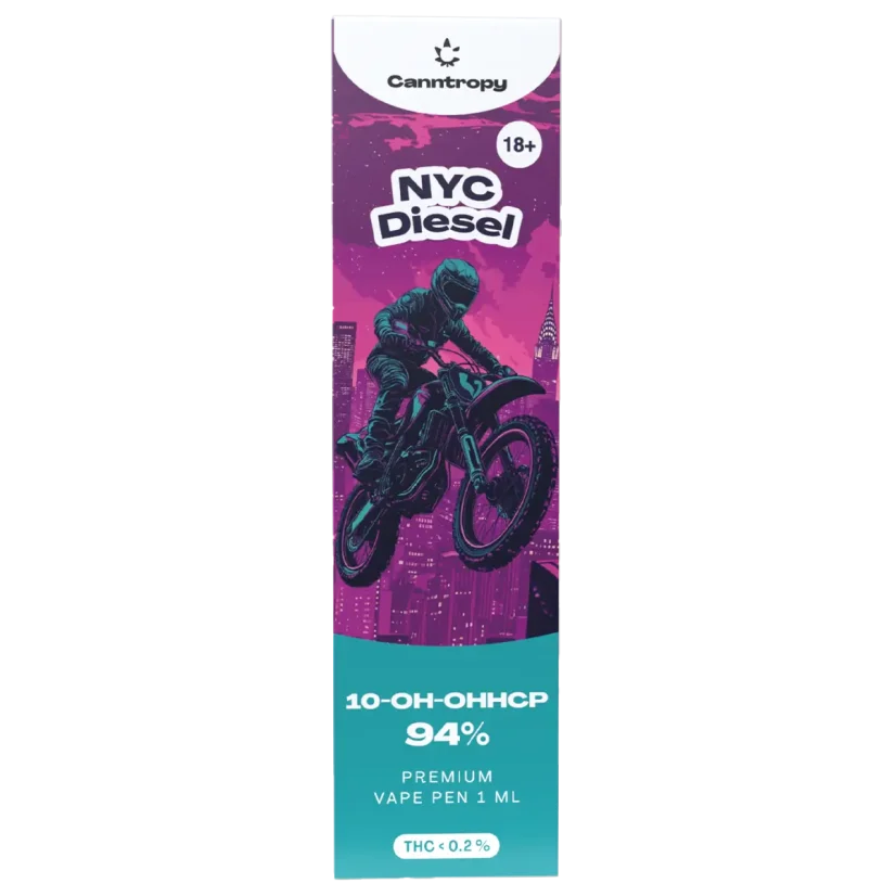 Canntropy 10-OH-HHCP Vape Pen NYC Diesel, 10-OH-HHCP 94% quality, 1 ml