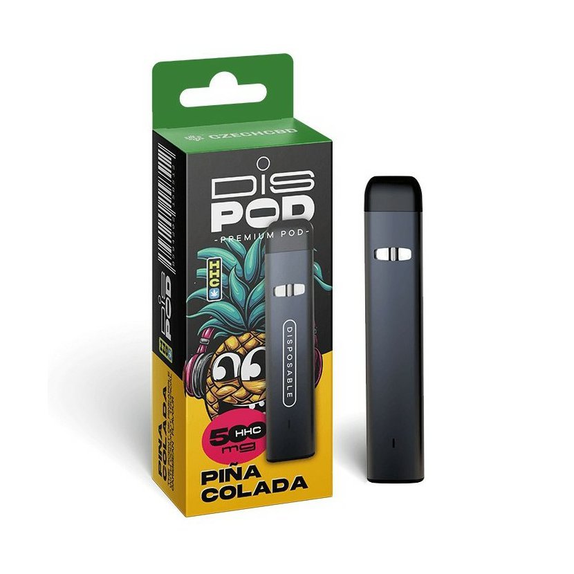 Czech CBD HHC Vape Pen disPOD Pinacolada 500 mg, (0,5 ml)
