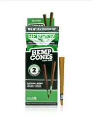 HEMPER King Size Hemp Stožci s papirnato konico 2kom - Natural