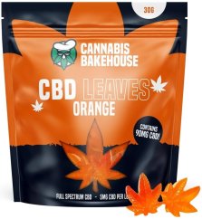 Cannabis Bakehouse - CBD Gummy Leaves Orange, 18 kpl x 5 mg CBD, 30 g