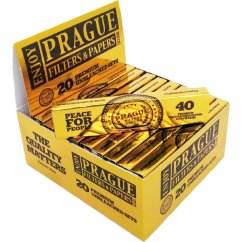 Prague Filters and Papers - King Size Papers and Filters - Unbleached Set - Box of 20 pcs