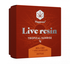 Happease - Extrakt Tropical Sunrise Live Resin, 85% CBD, 1g