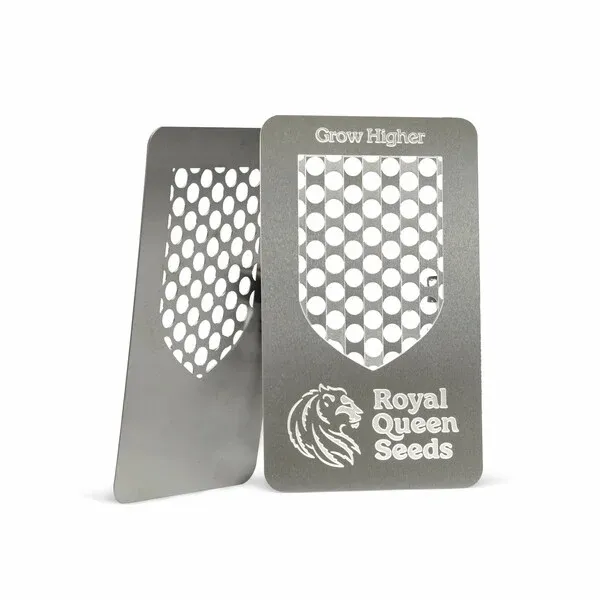 Royal Queen Seeds Card Grinder RQS, 2 parts,15 x 12 x 2 cm