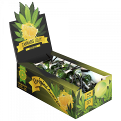 Cannabis Lemon Haze-glasyrer – Displaykartong (70 glassyrer), 1260 g