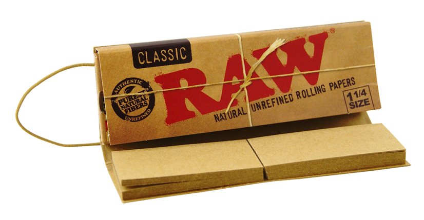RAW Nebijeljeni klasični kratki Connoisseur papiri veličina 1 ¼ + filteri - 24 kom box