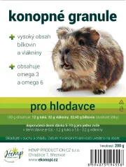 Hemp Production Konopné granule pro hlodavce 200g