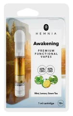 Hemnia Cartridge Awakening - 60 % CBG, 40 % CBD, sitruuna, minttu, vihreä tee, 1 ml