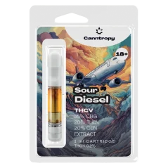 Canntropy THCV-kassett Sur diesel - 20 % THCV, 60 % CBG, 20 % CBN, 1 ml