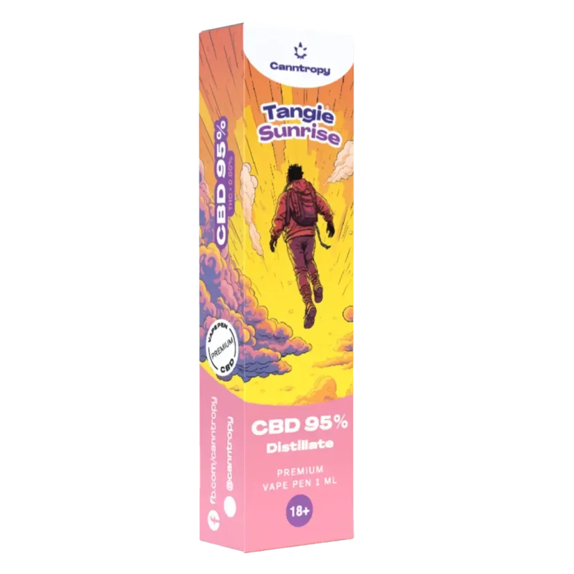 Canntropy CBD jednorazové vape pero Tangie Sunrise, CBD 95 %, 1 ml