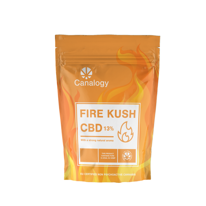 Canalogy Cânhamo CBD flor Incêndio Kush 13 %, 1g - 1000g