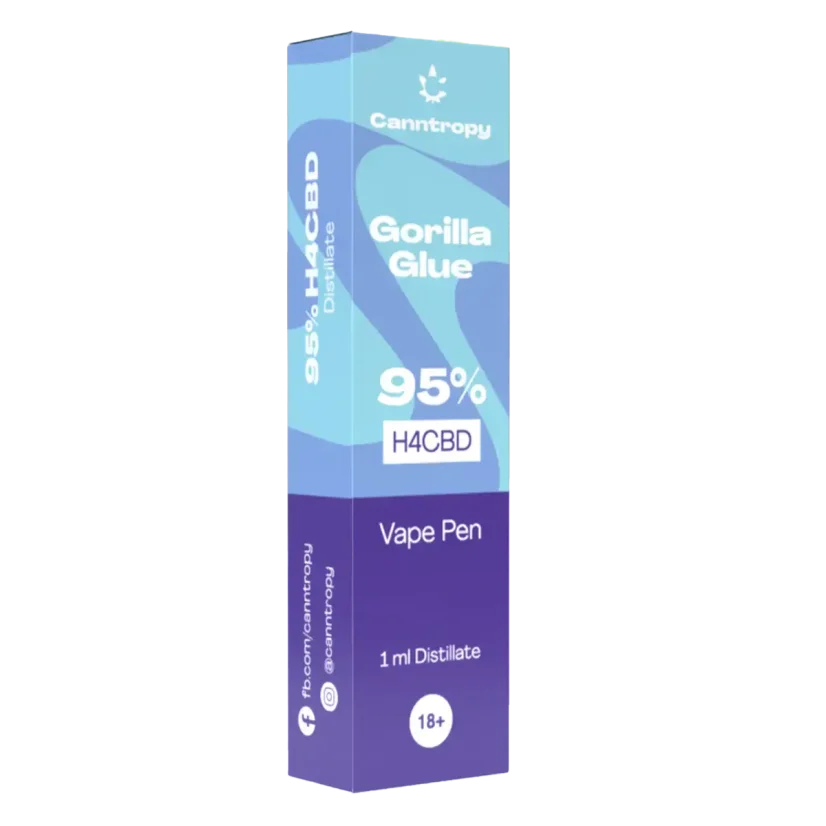 Canntropy H4CBD Vape rašiklis Gorilos klijai 95%, 1 ml