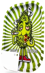 Best Buds Pizza Iso metallirullatarjotin magneettimyllykortilla