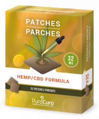 PuroCuro 32mg Hampun CBD Formula -laastarit, 32 kpl, 1024mg
