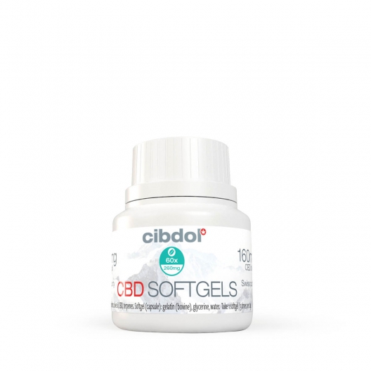 Cibdol CBD mehke kapsule 20%, 60x32mg, 1920 mg
