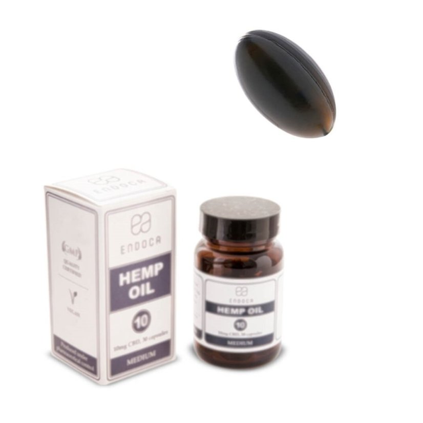 Endoca Kapsule s konopným olejom 300 mg CBD, 30 ks