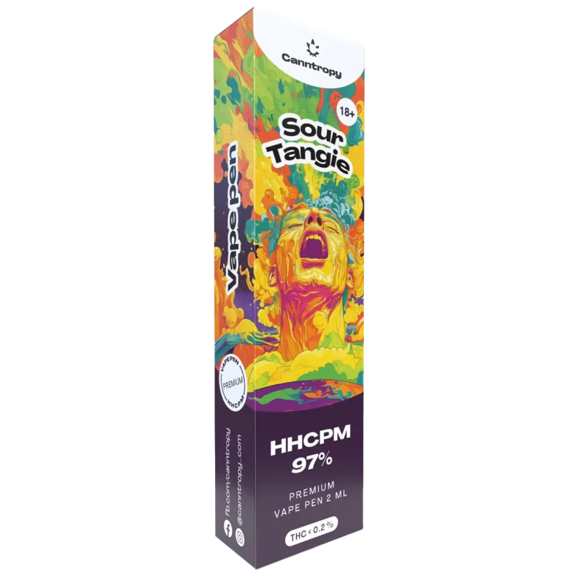 Canntropy HHCPM Vape Pen Sour Tangie, calitate HHCPM 97%, 2 ml