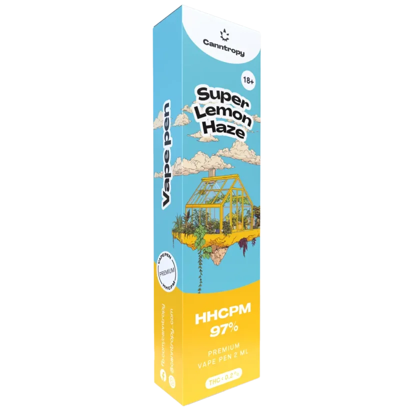 Canntropy HHCPM Vape Pen Super Lemon Haze, calitate HHCPM 97%, 2 ml