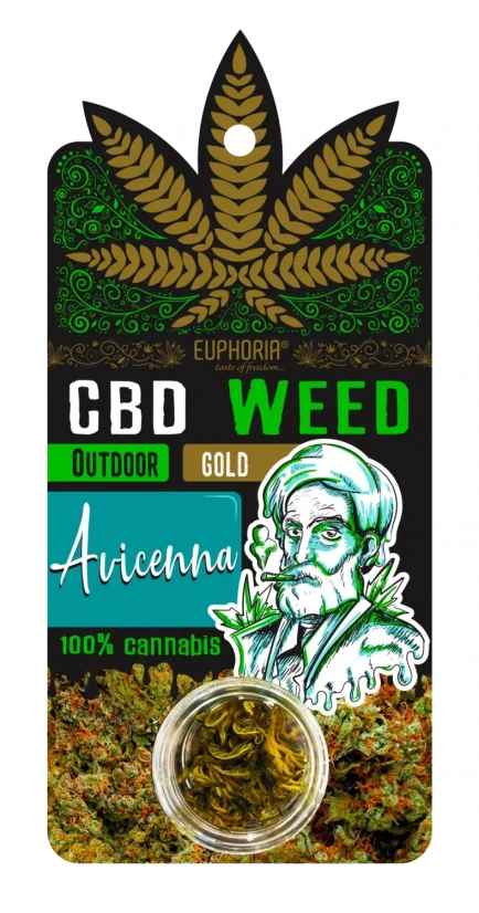 Euphoria CBD Weed Gold Avicenna Outdoor, 0,7 g