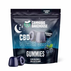 Cannabis Bakehouse CBD Power Sleep Gummies 300 mg, 20 kpl x 15 mg CBD, 58 g