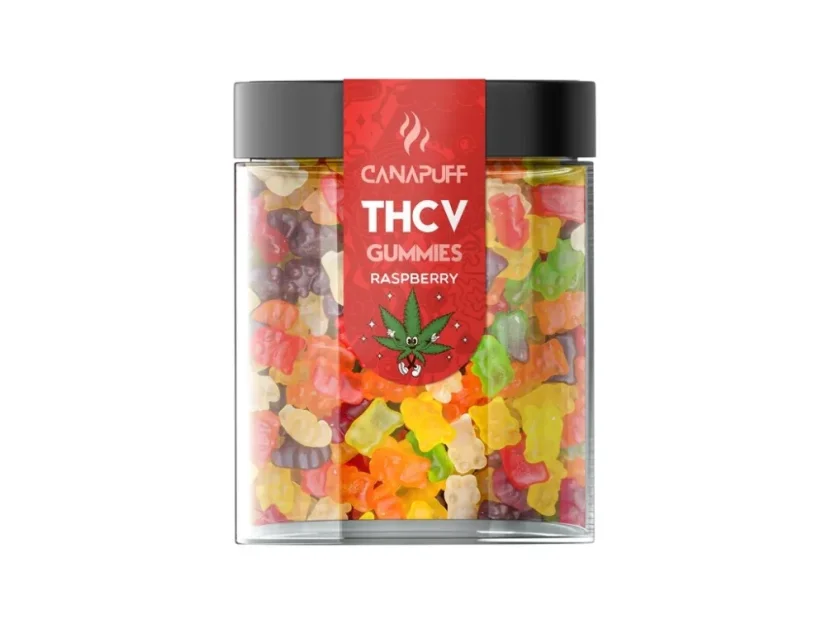 CanaPuff THCV Gummies Raspberry, 10 - 50 pcs