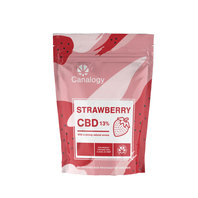 Canalogy CBD Kanapės gėlė Braškių 13 %, 1g - 1000g
