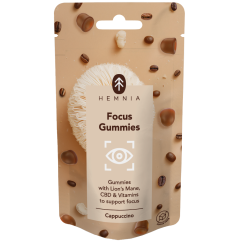 Hemnia Focus Gummies - pentru susținerea concentrării cu aromă de cappuccino, 15 buc, 30 g