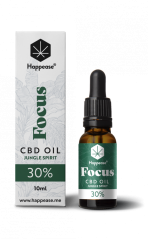 Happease Focus CBD Oil Jungle Spirit, 30% CBD, 3000 mg, 10 ml