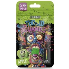 Euphoria THCJD Gummies Apple, 5 buc x 1 mg, 5 mg