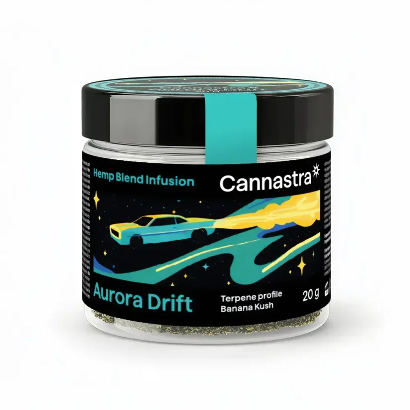 Cannastra Hemp Blend - Aurora Drift Grinded Flowers Banana Kush (20 g)