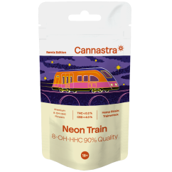Cannastra 8-OH-HHC Flower Neon Train 90 % quality, 1 g - 100 g