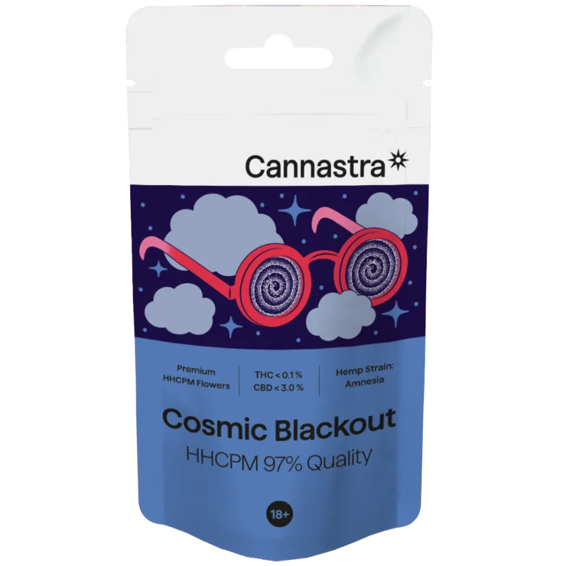 Cannastra HHCPM Flower Cosmic Blackout 97% Calitate, 1g - 100 g