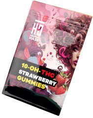 Heavens Haze Gomas de 10-OH-THC Morango, 3 unidades x 40 mg, 120 mg 10-OH-THC
