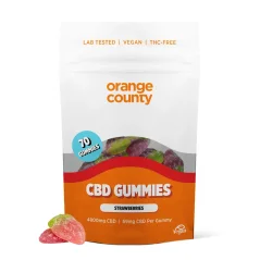 Orange County CBD Gummies Strawberries, 70 pcs, 4800 mg CBD, 550 g