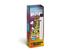 Czech CBD THCV Vape Pen disPOD Libanon Hash, 25 % THCV, 67 % CBG, 1 ml