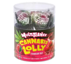 Cannabis Strawberry Haze Lollies – Gift Box (10 Lollies)
