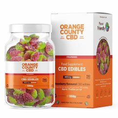 Orange County CBD Gummies Mansikat, 70 kpl, 4800 mg CBD, 550 g