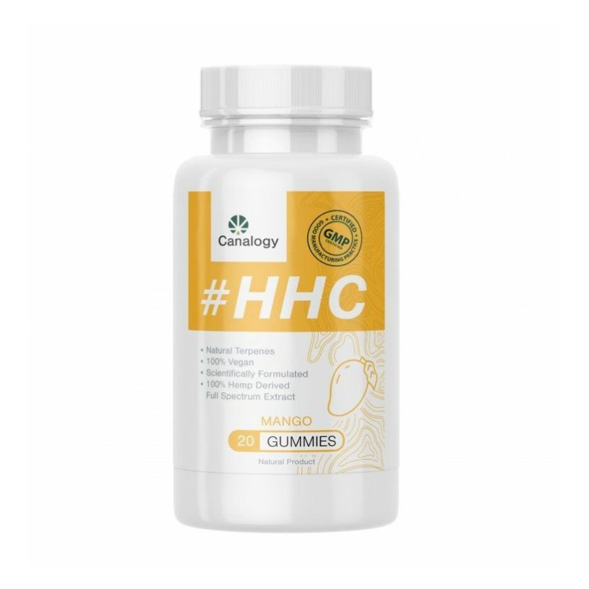 Canalogy HHC Gummies - Mango, 500mg, ( 20pcs x 25mg )