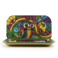 Euphoria Rolling Tray Set with Magnetic Cover Vibrant - 270 x 160 mm
