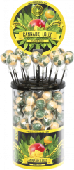Cannabis Mango Kush Nyalók – Kijelző tartály (100 Nyalóka), 1800 g